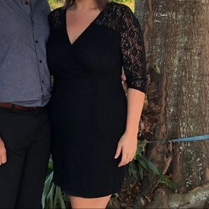 Black lacy lane Bryant dress